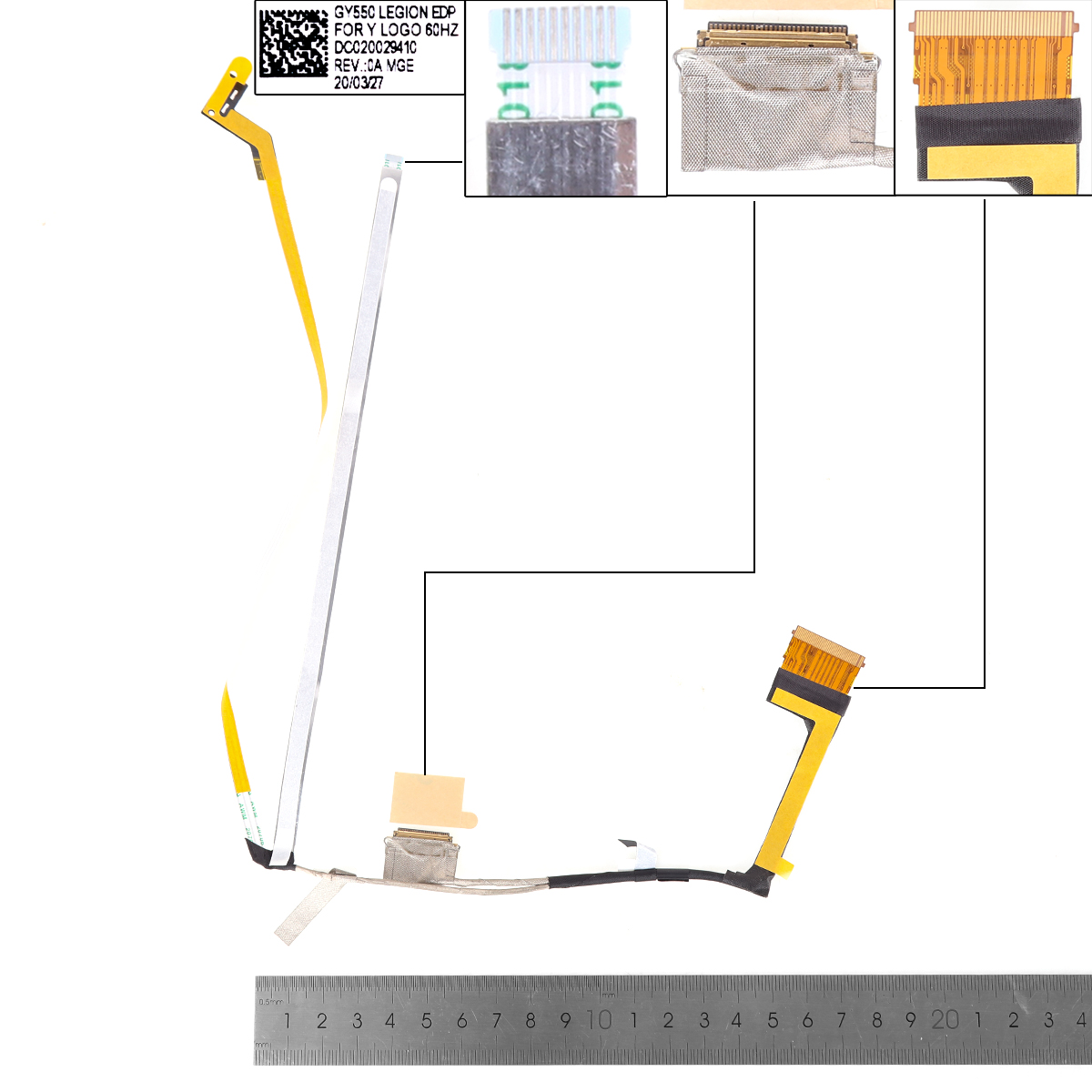 Picture of New LCD Display Screen Cable Replacement  For LENOVO R7000 Y7000 Y550-15 2020 30pin.